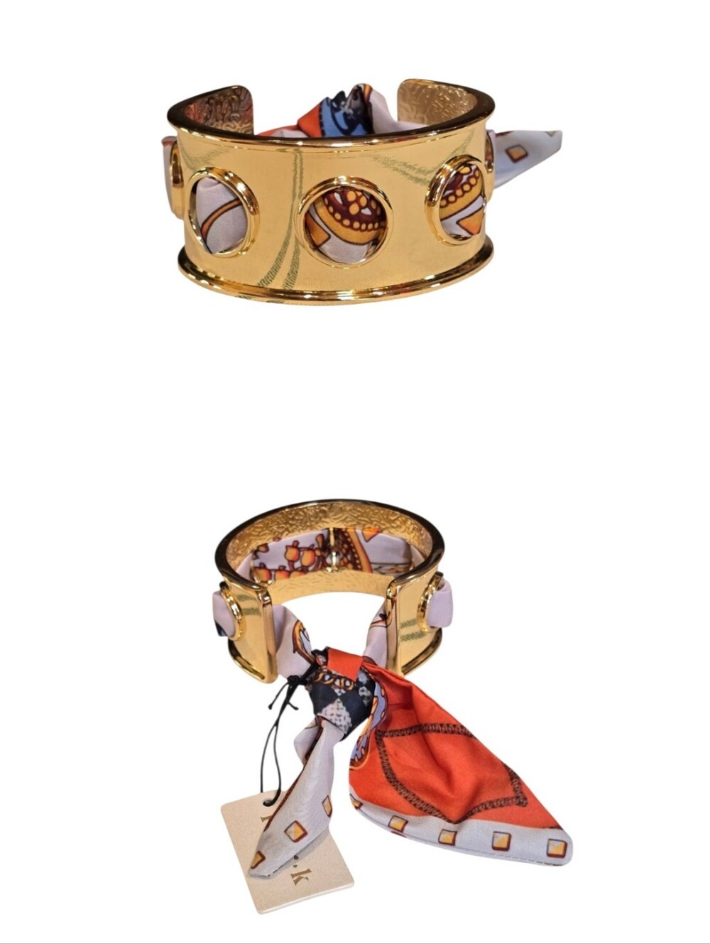 Piper K Goltone Scarf Cuff Brscelet